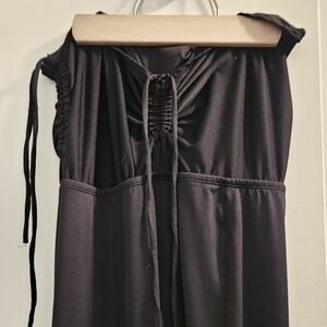 Elegant Black Sleeveless Pantsuit
